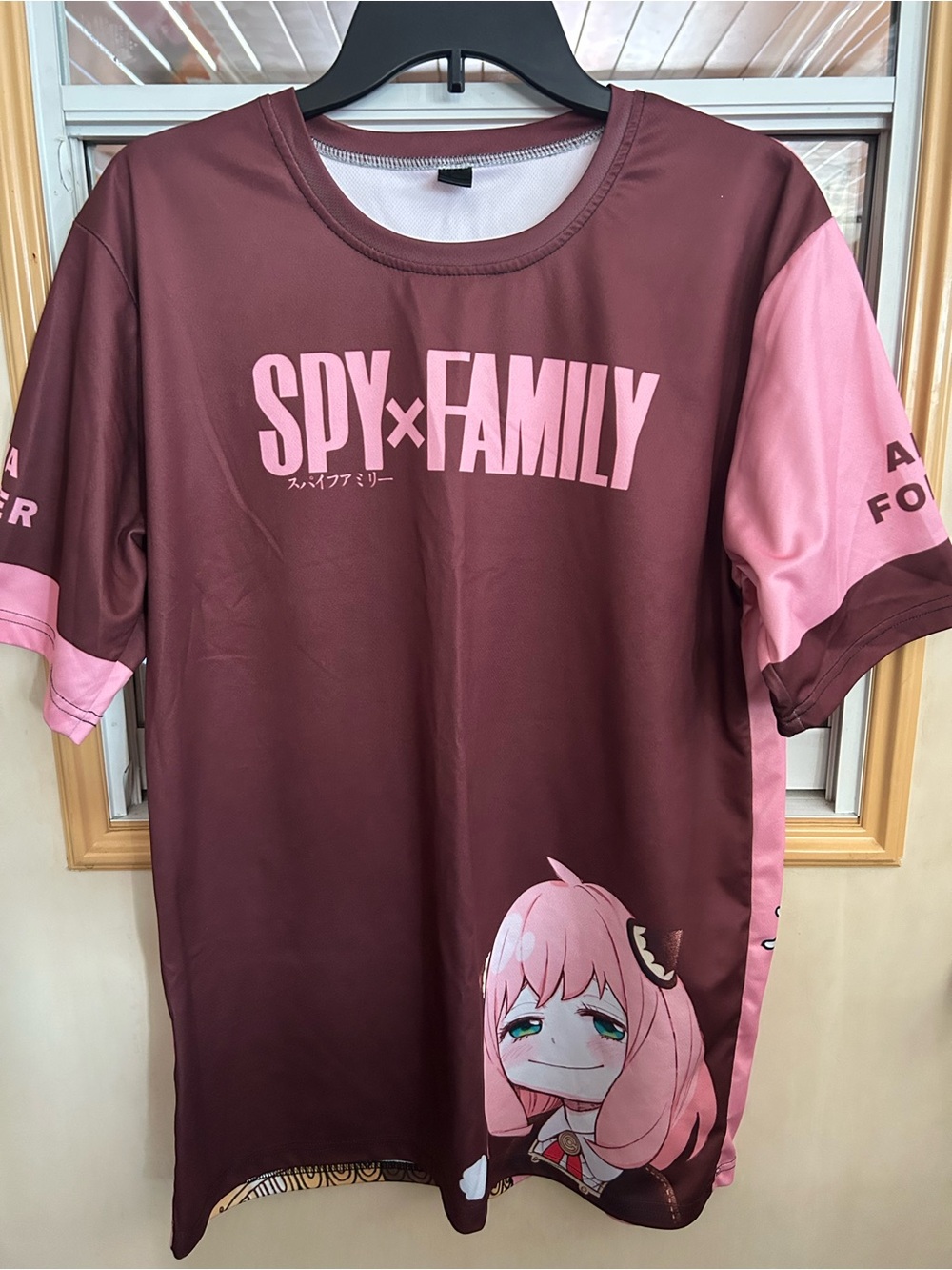 Spy x Family Burgundy & Pink Anya Graphic Tee
